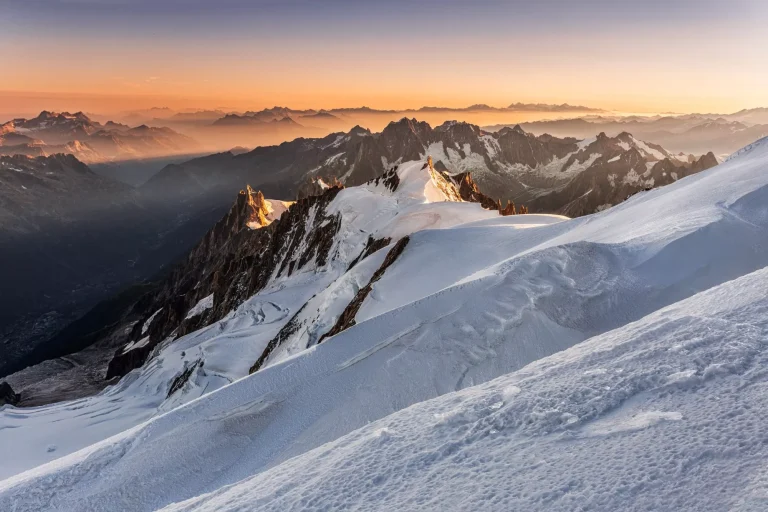 Aiguille du Midi vom Mont Blanc